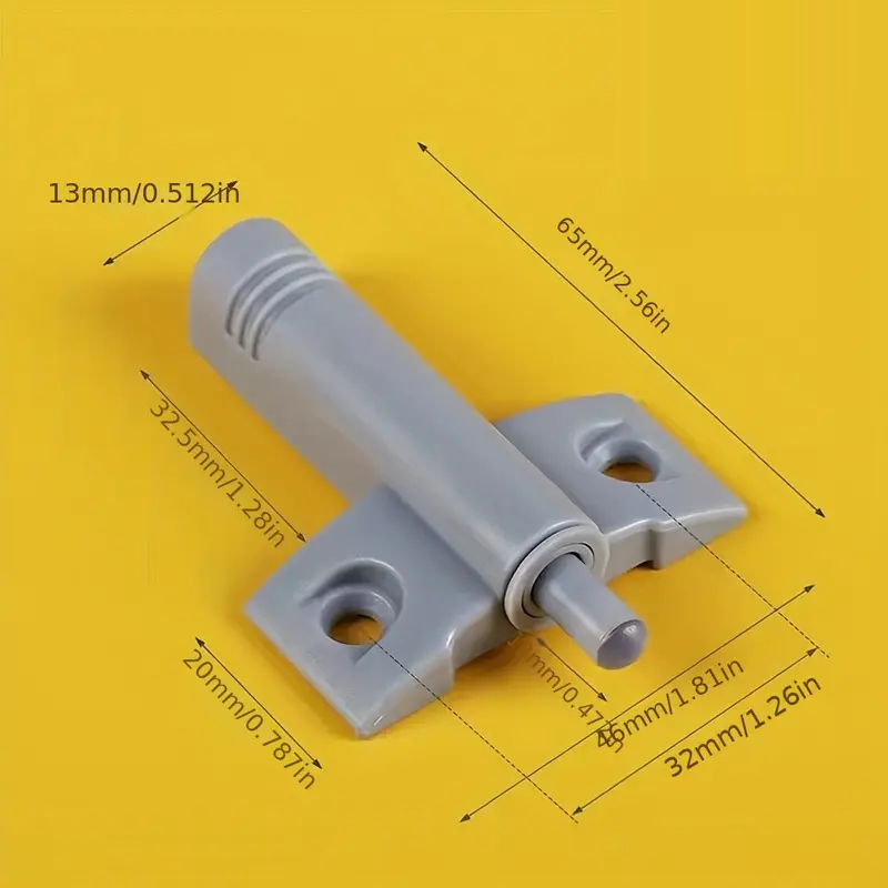 Демпферы для мебельных фасадов с накладкой 1 шт. Серый (27086238) - фото 10