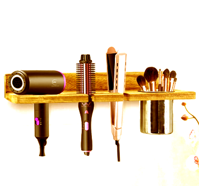 Органайзер для фенов и расчесок из дерева Комбольча Карри (РФО-000403)