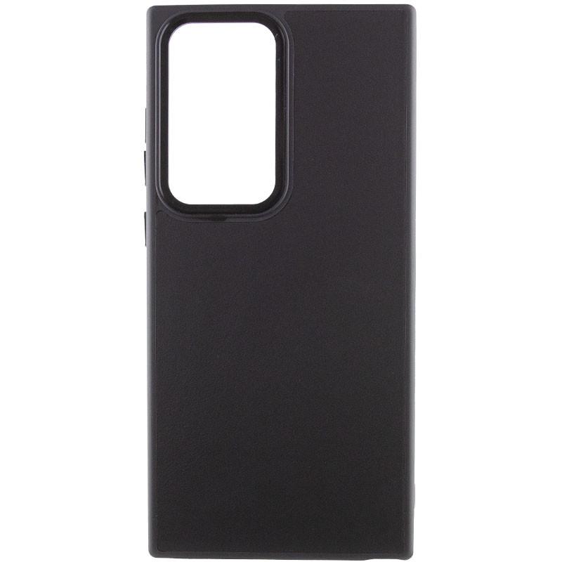 Противоударный кожаный чехол Bonbon Leather Metal Style для Samsung Galaxy S23 Ultra Черный