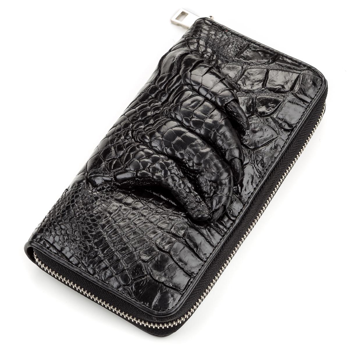 Клатч Crocodile leather 18172 кожа Черный (22295)
