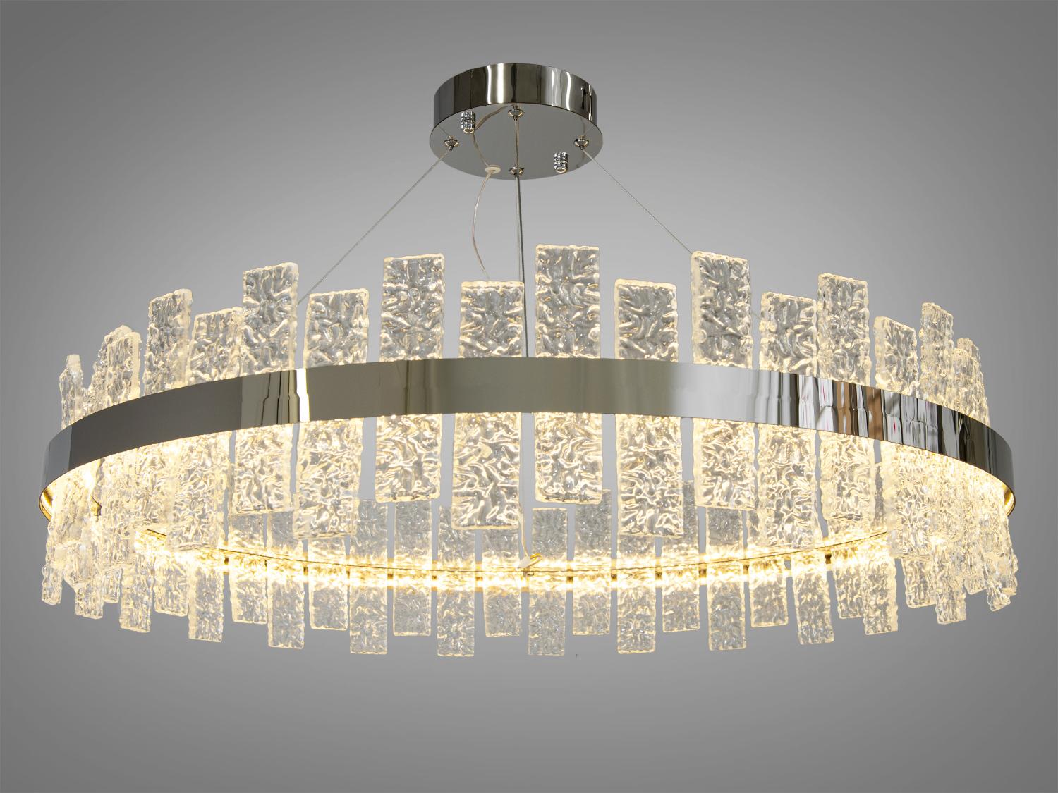 Люстра хрустальная Diasha 828/800CH подвесная светодиодная Хром - фото 2