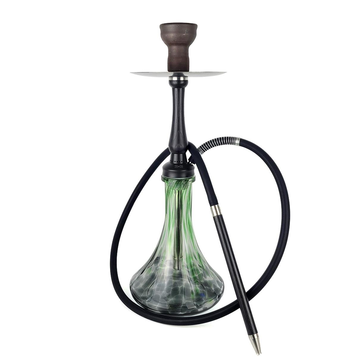 Кальян 2х2 Hookah Medium Black Craft XL Green/Black - фото 1