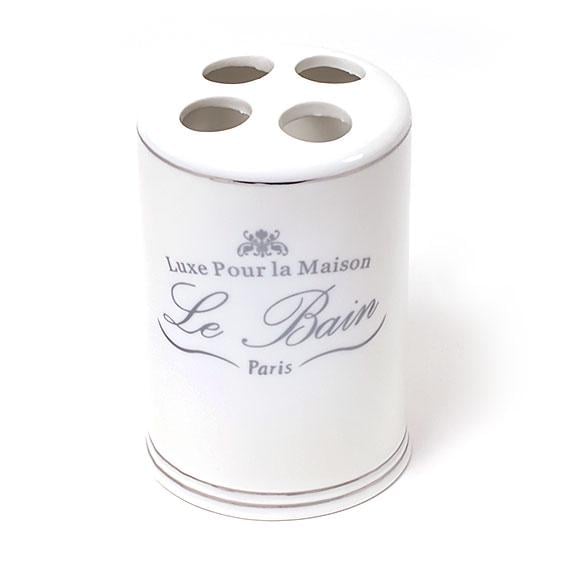 Стаканчик фарфоровый с делениями для зубных щеток Le Bian 11,5 см Белый (855-110)