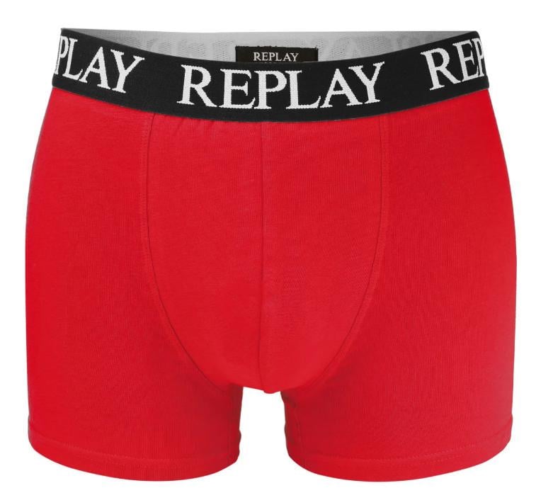 Труси боксери чоловічі анатомічні Replay 2 шт. XL Чорний/Червоний. (102397554) - фото 4 Труси боксери чоловічі анатомічні Replay 2 шт. XL Чорний/Червоний. (102397554) - фото 4