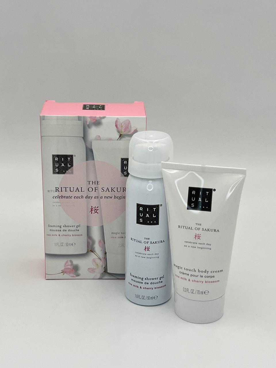 Набір RITUALS Sakura Mini Travel Set гель для душу 50 мл/крем для тіла 70 мл (tun33)