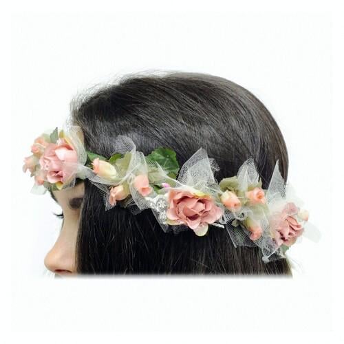 Веночек на голову Фея роз SETA Decor 17-700-Old-rose