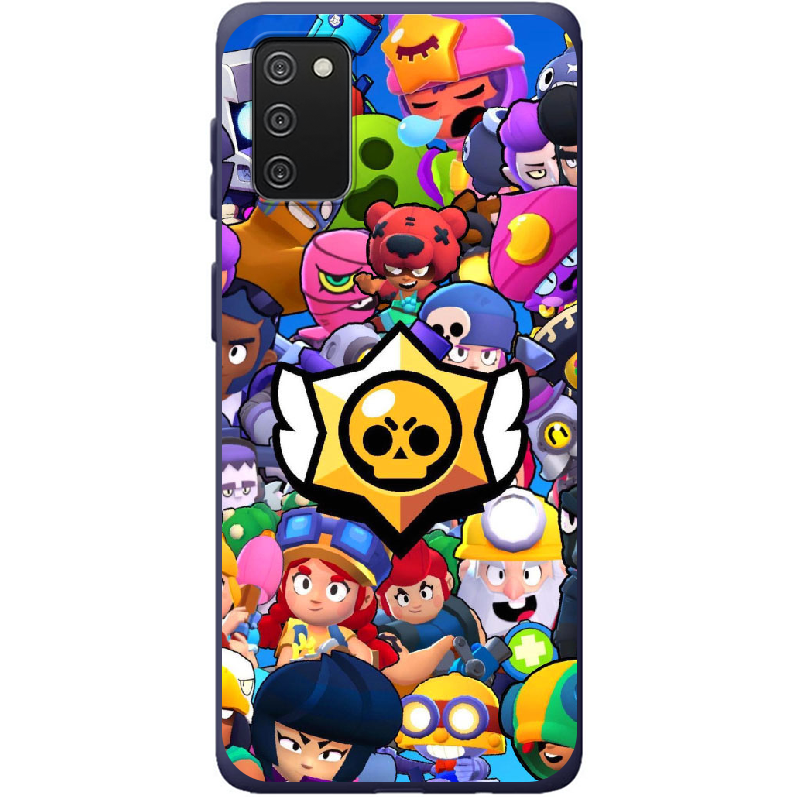 Чехол BoxFace Samsung A025 Galaxy A02S Brawl Stars Синий силикон (41511-up2389-42500)