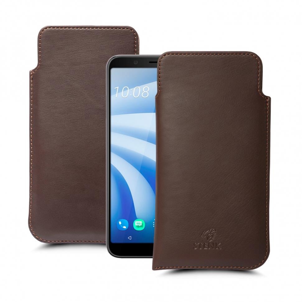 Футляр Stenk Elegance для HTC U12 Life Коричневый (63363)