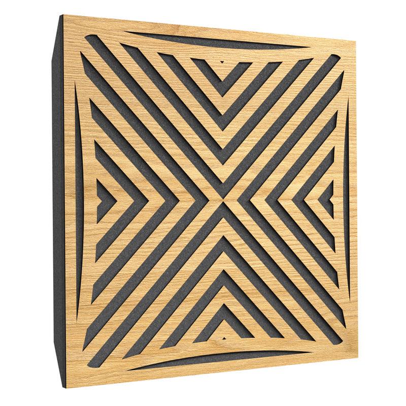 Акустическая панель Ecosound Urban 50х50 см 53 мм Светлый дуб (1256)