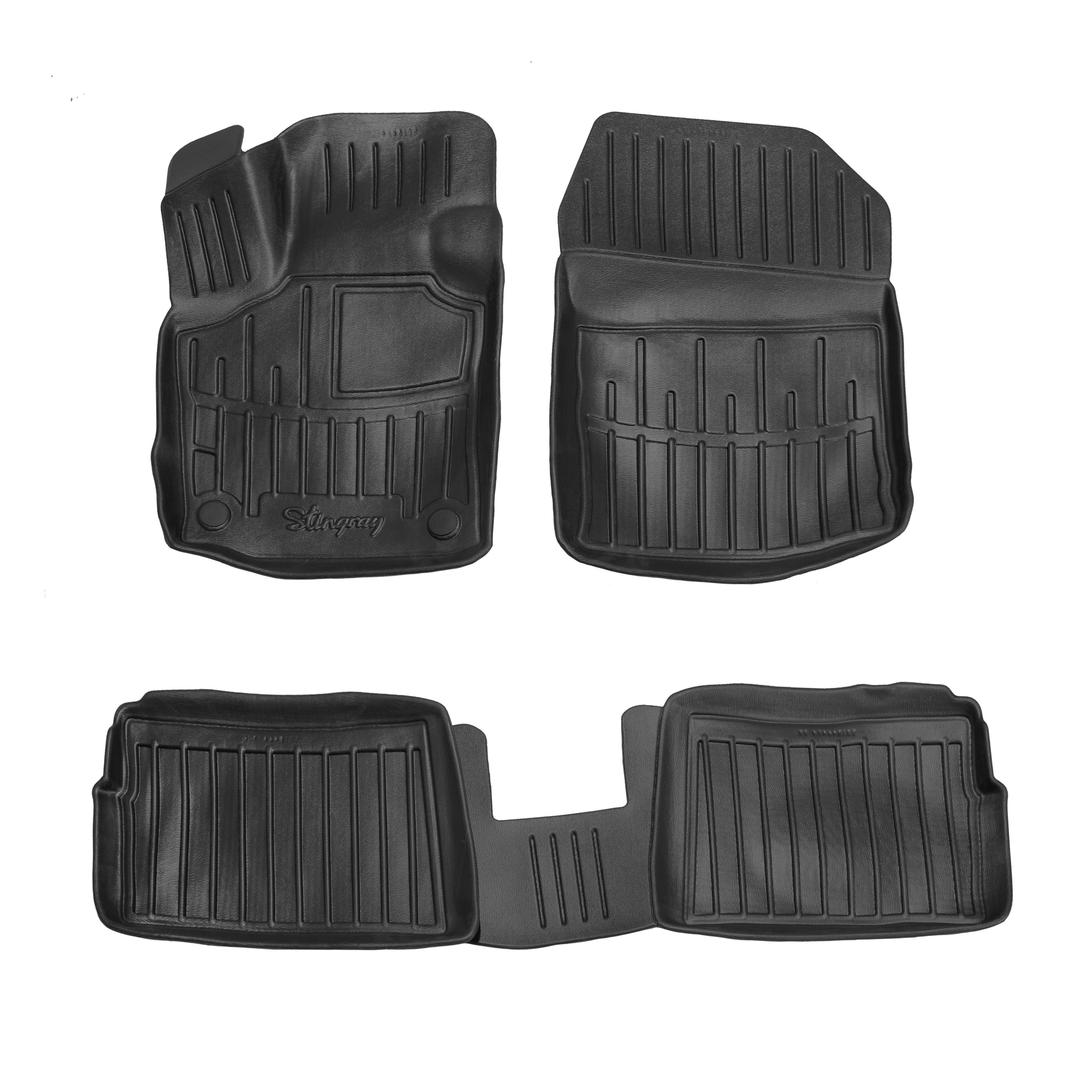 Коврики Stingray 3D для Renault Twingo 2007-2014 рр. полиуретан 4 шт. Черный (158565)