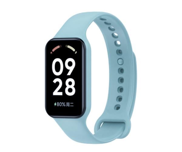 Ремешок Silicone для смарт-часов Xiaomi Smart Band 9 Active Голубой