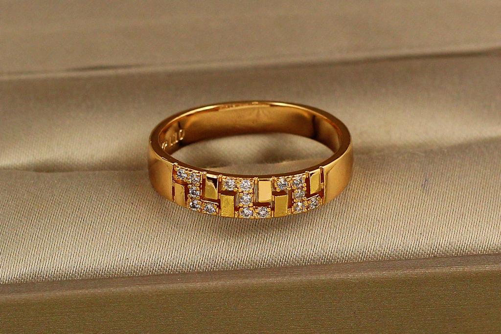 Кольцо Xuping Jewelry Меандр р. 20 Золотистый (32899102)