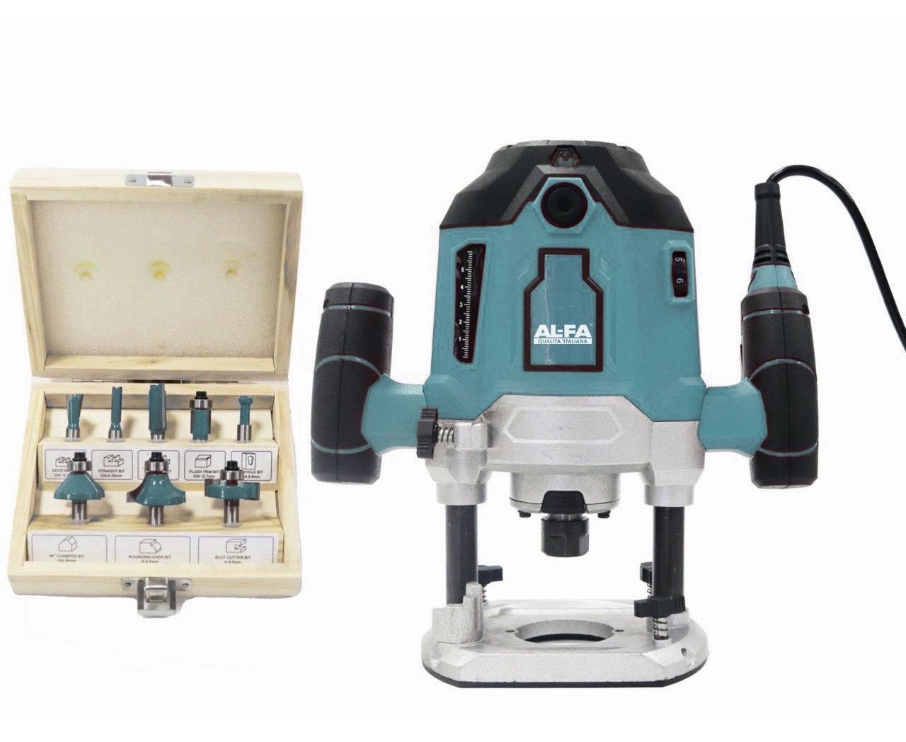 Фрезер электрический AL-FA ALER205 2600 Вт с набором из 8 фрез Фрезер электрический AL-FA ALER205 2600 Вт с набором из 8 фрез