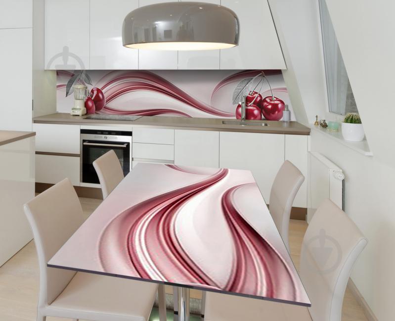 Наклейка 3Д виниловая на стол Zatarga «Черешневый сок» 650х1200 мм (Z184060/1st)