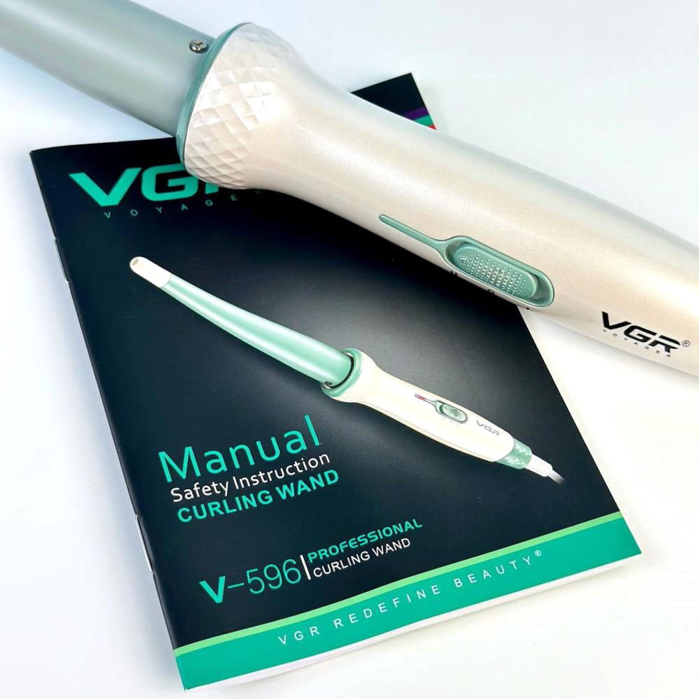 Плойка конусна VGR V-596 керамічне покриття (ML-04442) - фото 4 Плойка конусна VGR V-596 керамічне покриття (ML-04442) - фото 4