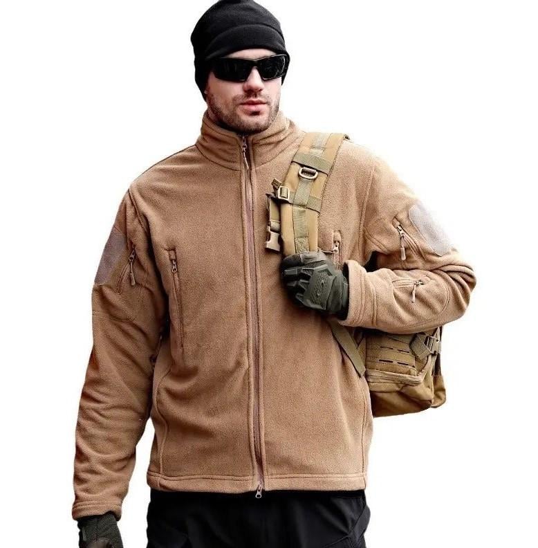 Куртка флісова Solve для активного відпочинку XL Койот (KT6000435)