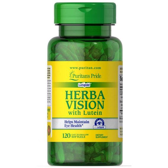 Комплекс для профилактики зрения Puritan's Pride Herbavision with Lutein and Bilberry 6 мг 120 Caps