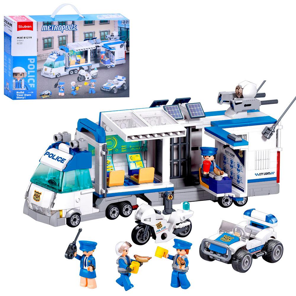 Набор для конструирования Sluban M38-B1219 Мобильный полицейский участок содержит 510 дет.