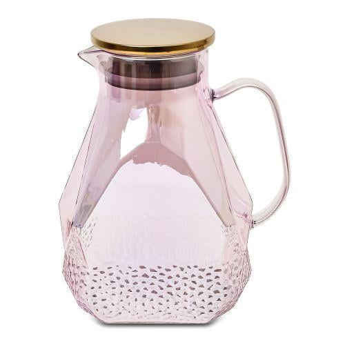 Графин стеклянный Stenson R93584 с металлической крышкой 1,6 л (19100749)