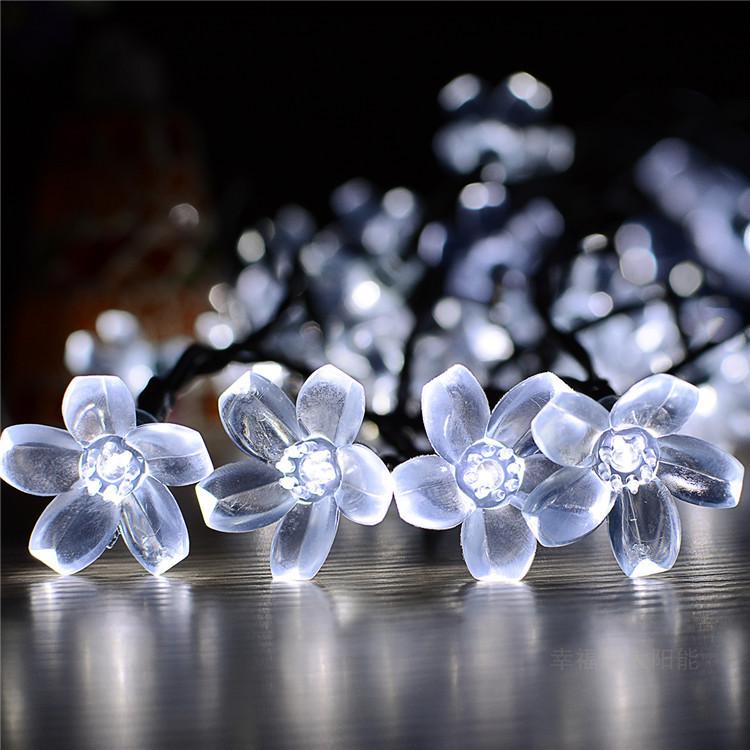 Світлодіодна гірлянда від сонячної батареї Вишневі квіти 50 led W Білий - фото 2 Світлодіодна гірлянда від сонячної батареї Вишневі квіти 50 led W Білий - фото 2