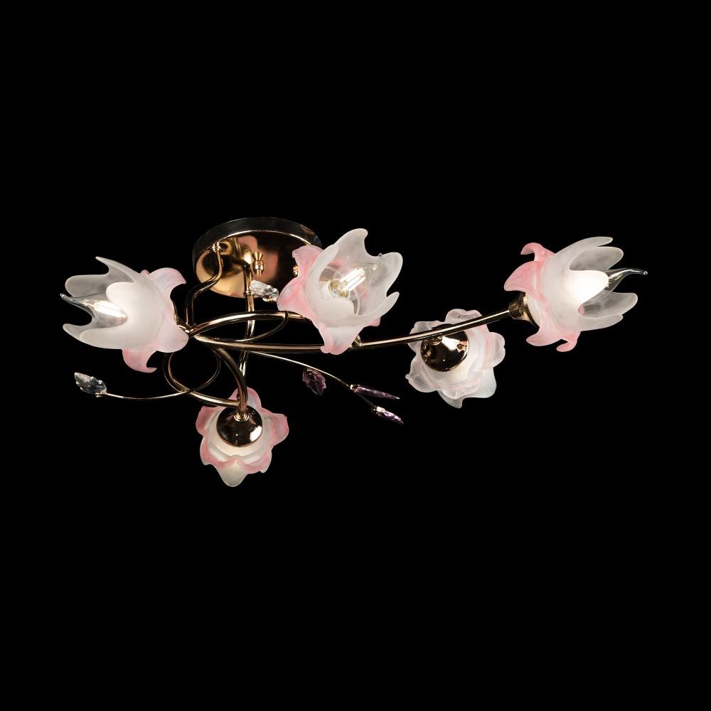 Люстра с плафонами Ray L309/5 FGD/MIX PK/GR (256777)