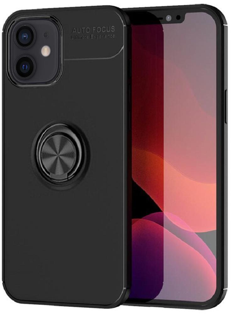 Чехол с кольцом Auto Focus для Apple iPhone 12 mini Black (17604-2B)