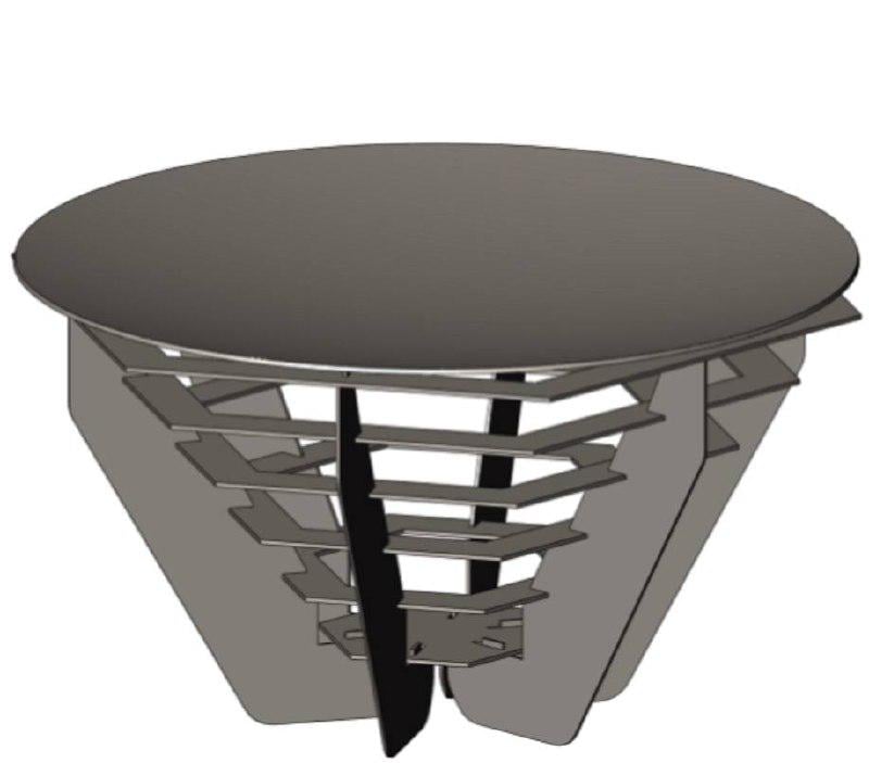 Чаша для костра/подставка к сковороде Steelagro Чаша Грааля крашеная 260x450x520 мм (SA-05-004.7) - фото 8