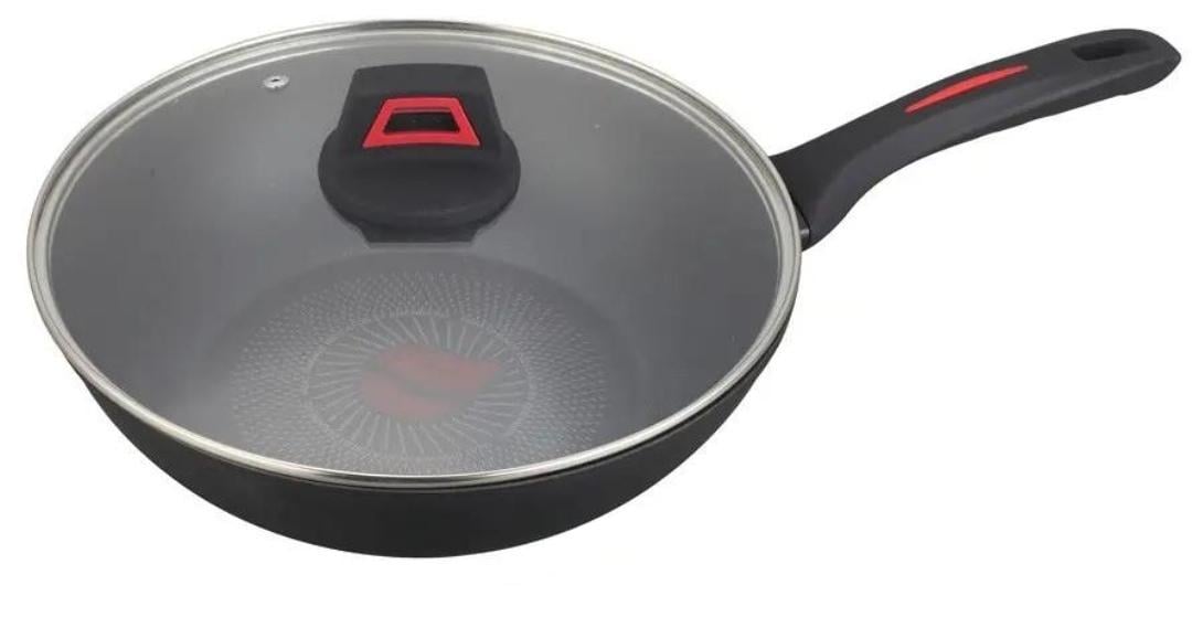 Сковорода со стеклянной крышкой Edenberg EB-13088 с термоиндикатором 28x7,5 см (EB-13088) - фото 3 Сковорода со стеклянной крышкой Edenberg EB-13088 с термоиндикатором 28x7,5 см (EB-13088) - фото 3