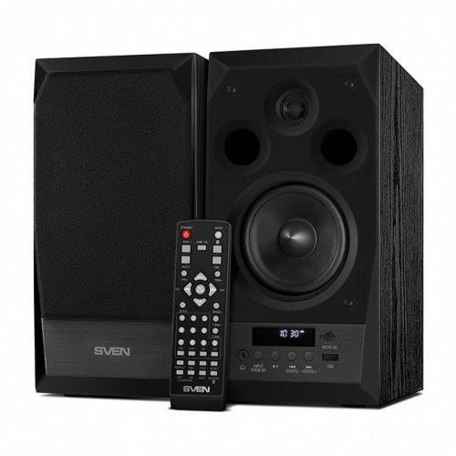 Колонки 2.0 Sven MC-10 Black / Bluetooth / 2x25Вт / 40-22000Hz / МДФ / FM / mini-jack 3.5, RCA / упр