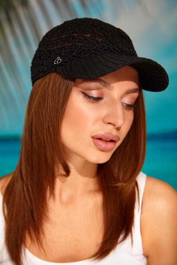 Бейсболка вязаная Braxton Tipster женская Черный (4960)