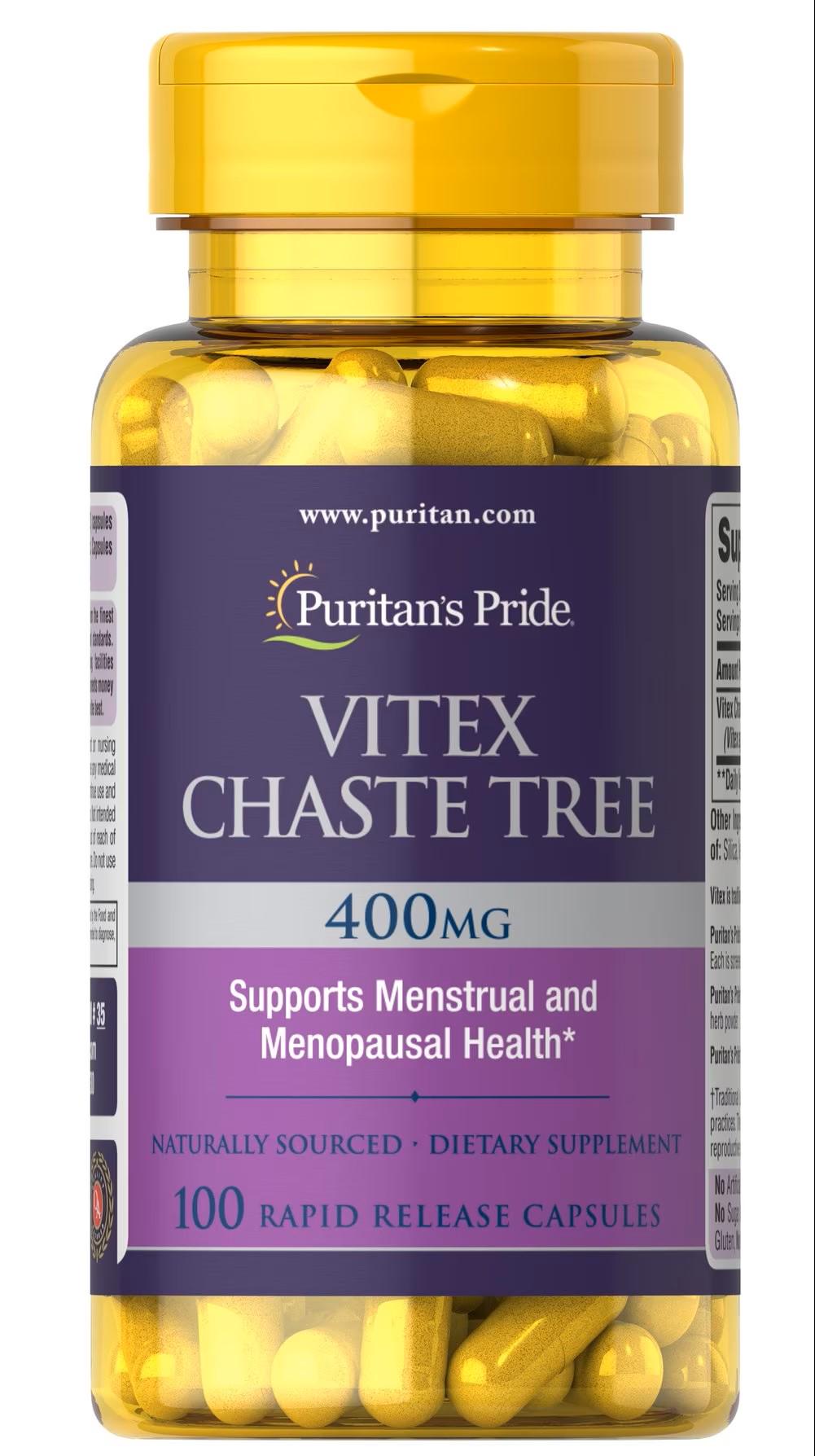 Витекс священный Puritan's Pride Vitex Chaste Tree 400 mg 100 капс.