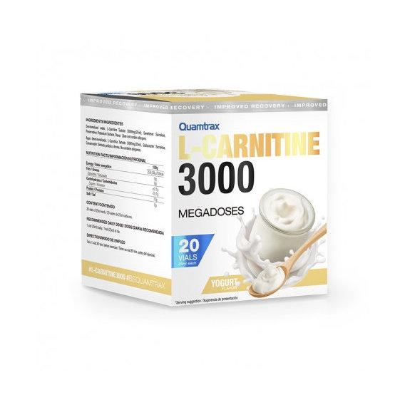 Жиросжигатель для спорта Quamtrax L-Carnitine 3000 20х25 мл Yogurt