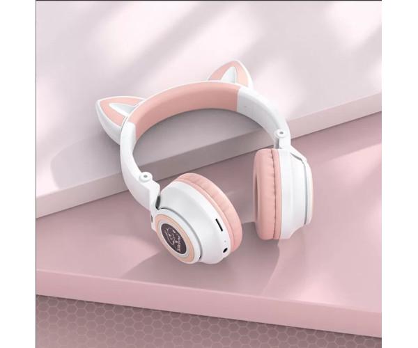 Наушники-гарнитура полноразмерные Borofone BO18 Bluetooth 400 mAh White - фото 3