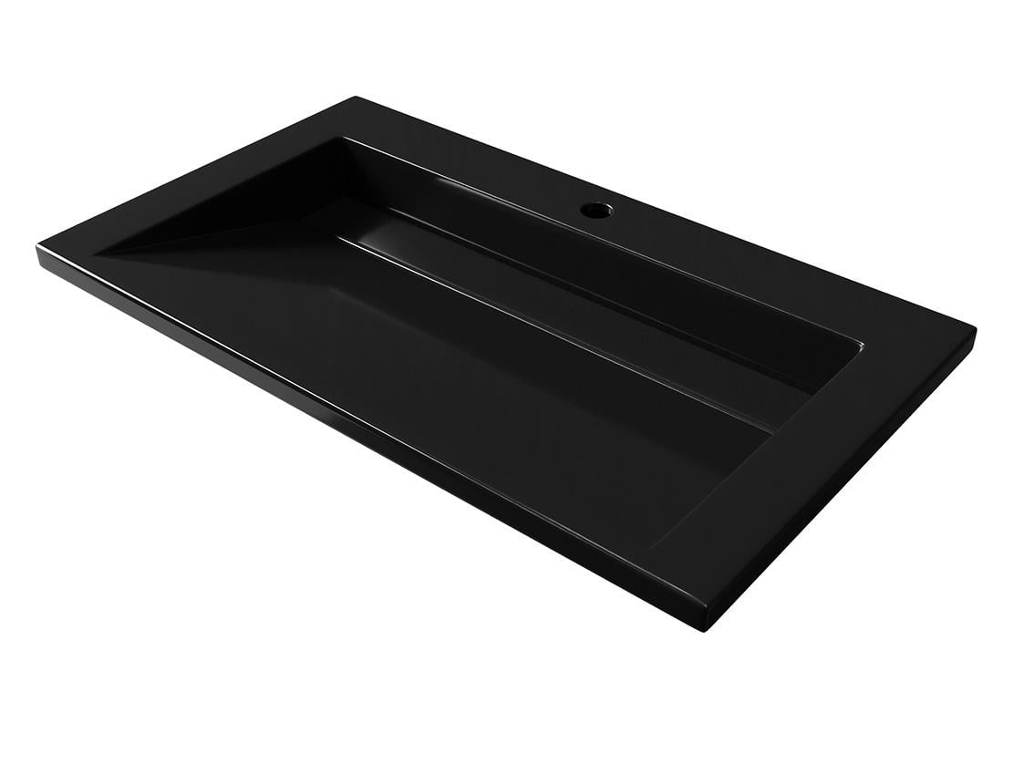 Умивальник накладний Status Boho Low 80 Black (702) - фото 5