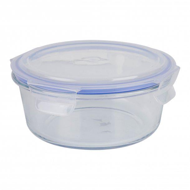 Контейнер для продуктов Axentia круглый стеклянный с пласт крышкой прозрачный Ø 17 см/950 мл (133038)