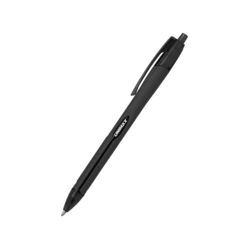 Набор ручек шариковых Aerogrip автоматические 12 шт. Черный (UX-136-01 8907430006614)