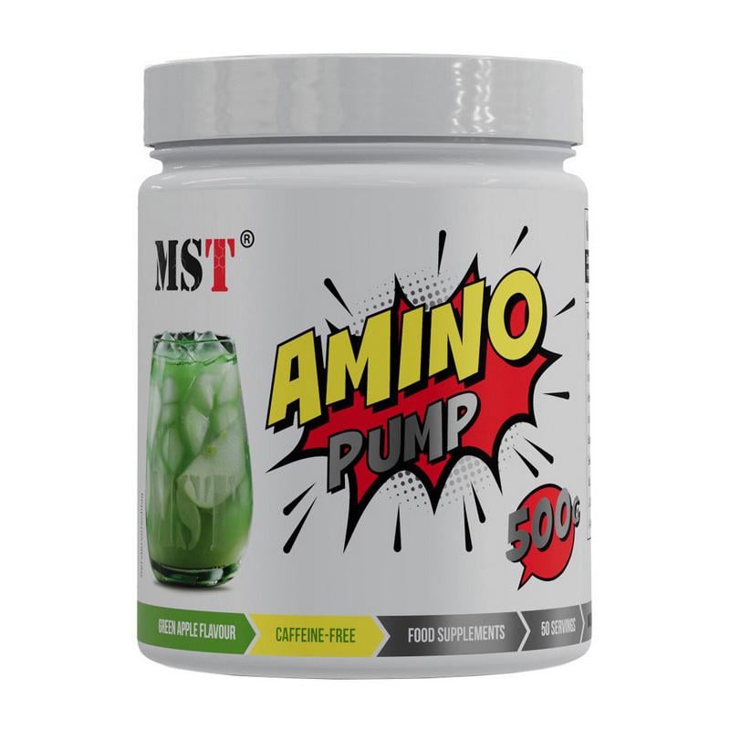 Памп-комплекс MST Amino Pump без кофеина с цитруллином и аргинином 500 г Фруктовый пунш
