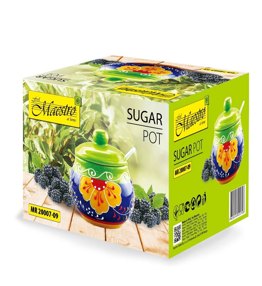 Сахарница Maestro MR-20007-09 10,5х10,5 см (102826) - фото 2 Сахарница Maestro MR-20007-09 10,5х10,5 см (102826) - фото 2