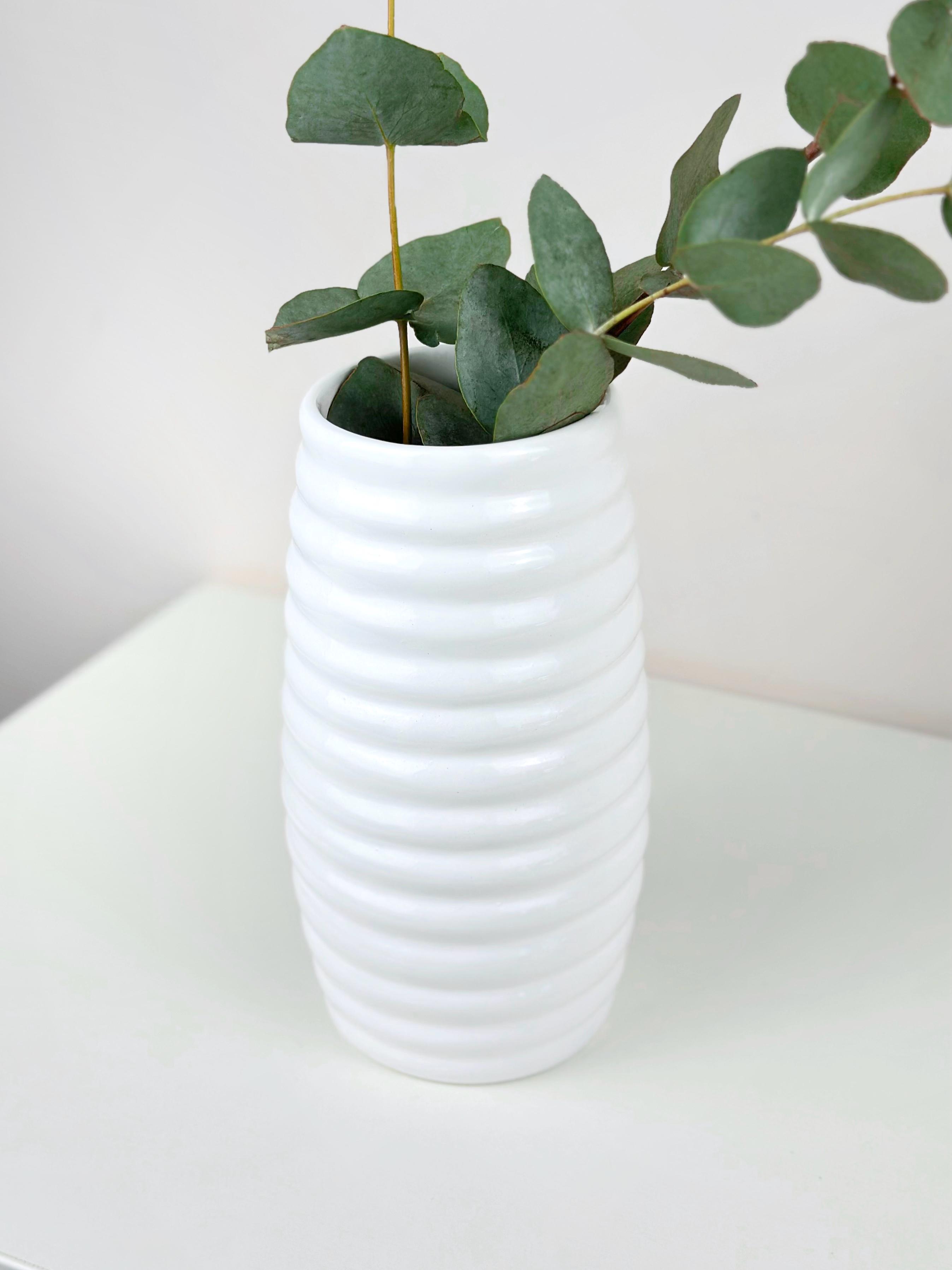 Ваза для цветов и декора Ритм 20 см Белый (14001-3)