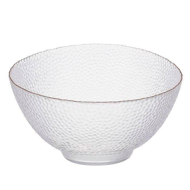 Салатник стеклянный Flora Bauble Прозрачный 22 см (28405)