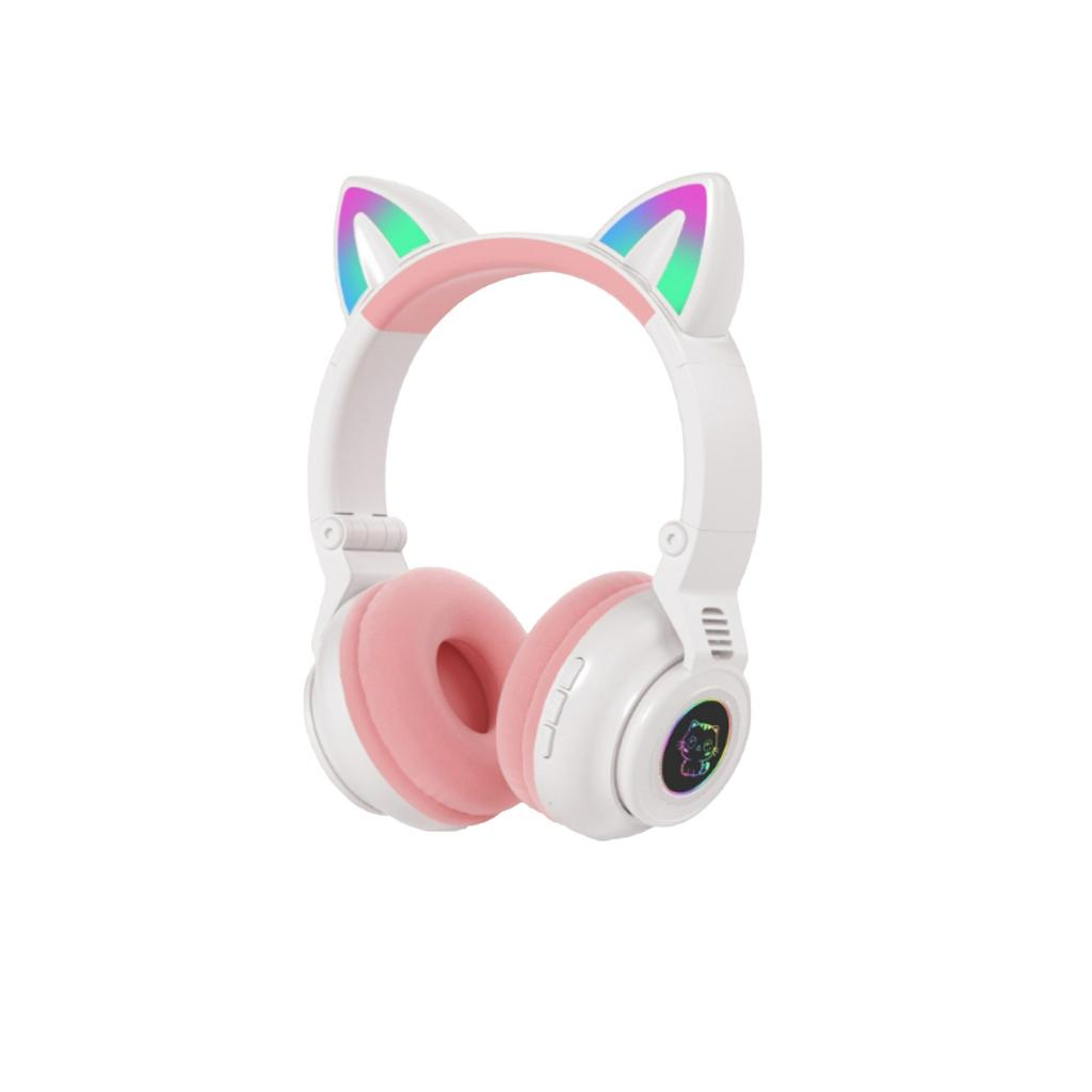 Полноразмерные наушники беспроводные Cat Headset S 026 Bluetooth White