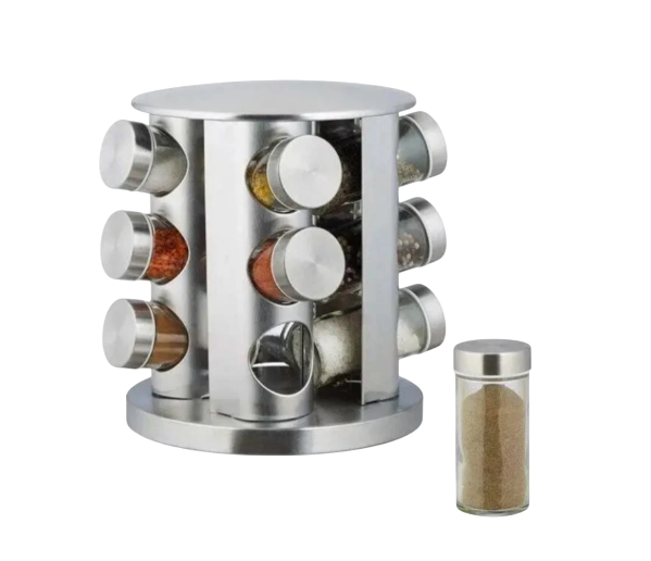 Набор для специй Bohmann на круглой подставке 12 шт. (7860)