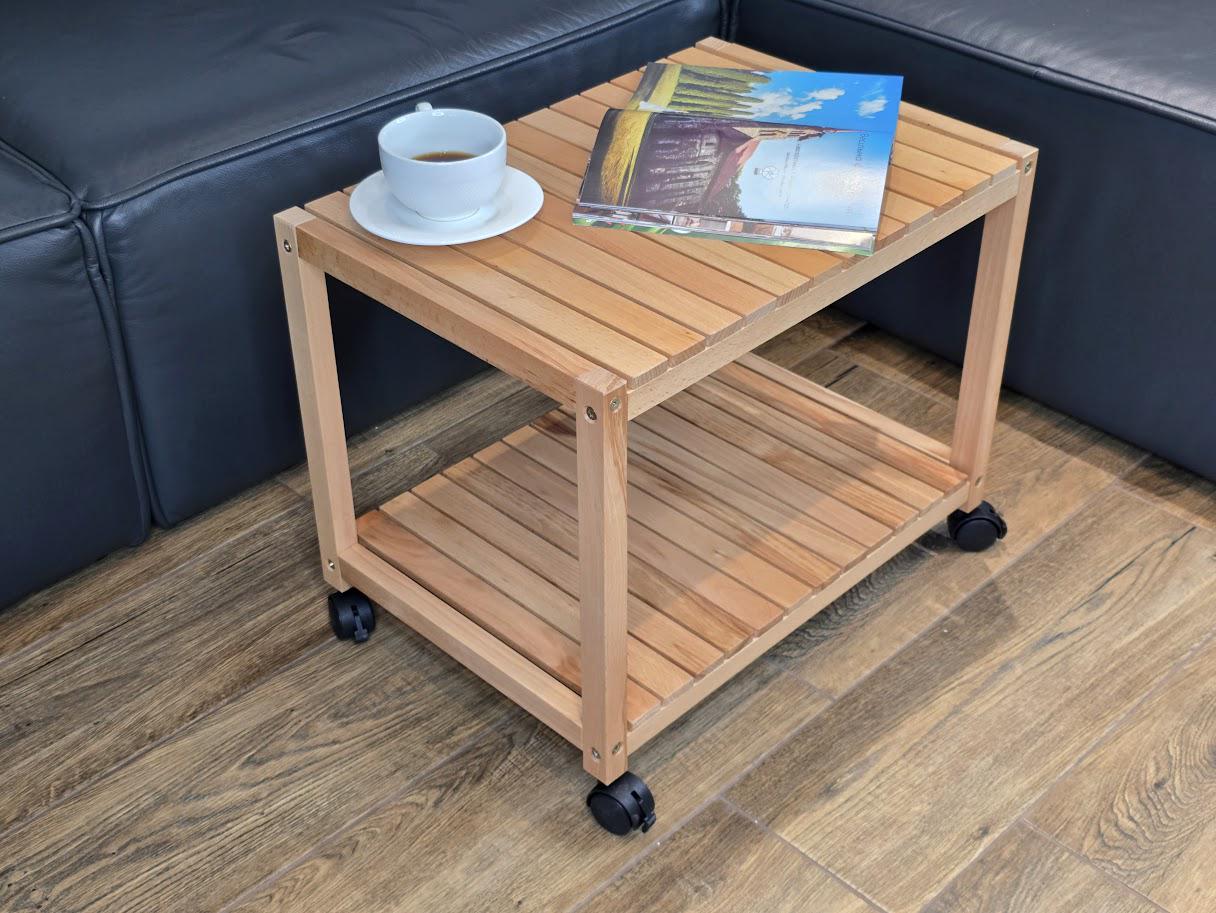 Журнальний столик дерев'яний лакований 52х36х45 см (жс1л) - фото 2 Журнальний столик дерев'яний лакований 52х36х45 см (жс1л) - фото 2