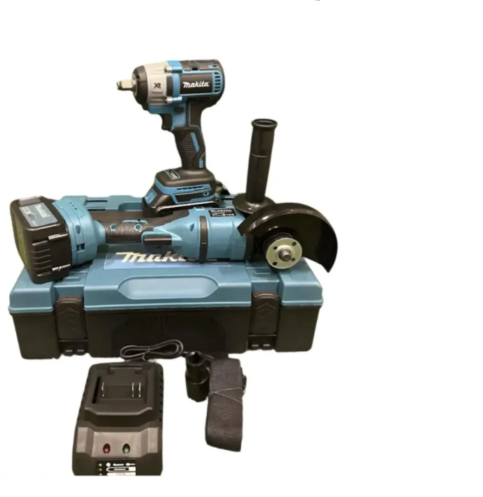 Аккумуляторный комплект DTW800+DGA508ZPRO безщеточный 48 V/6Ah 850 Нм Черно-синий