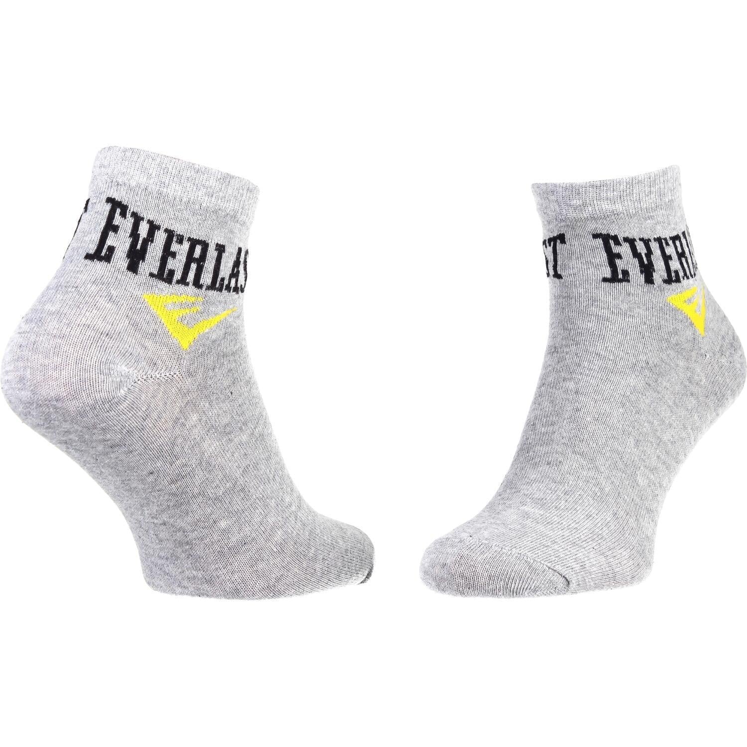 Шкарпетки Everlast QUARTER SOCKS 3 PAIR 179047 3 пари р. 35-40 Сірий (52126-437)