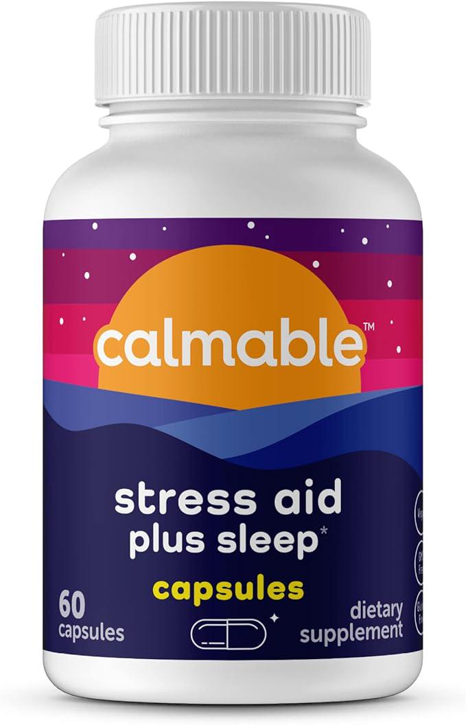Комплекс для сна и нервной системы Calmable Stress Aid Plus Sleep 60 капсул Комплекс для сна и нервной системы Calmable Stress Aid Plus Sleep 60 капсул