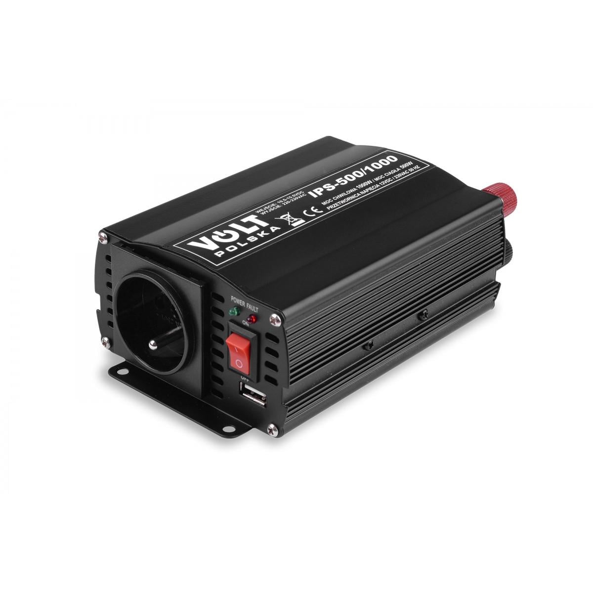 Преобразователь напряжения Volt Polska IPS 500/1000 12/230V (3IPS651012) Преобразователь напряжения Volt Polska IPS 500/1000 12/230V (3IPS651012)