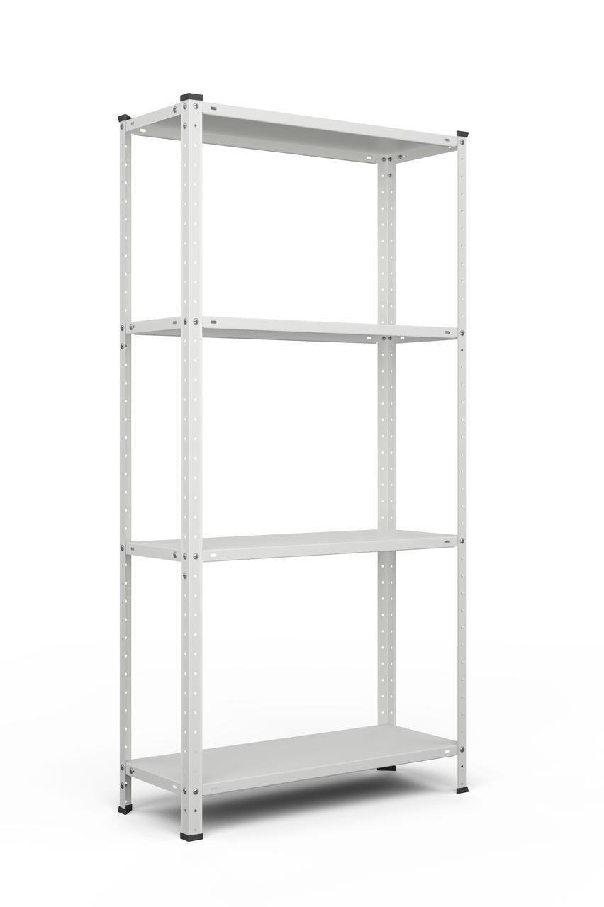 Стеллаж Меткас РЕК-1 35 кг/полку 4 полки металлический 1500x750x300 мм (3DPanda-REK1)