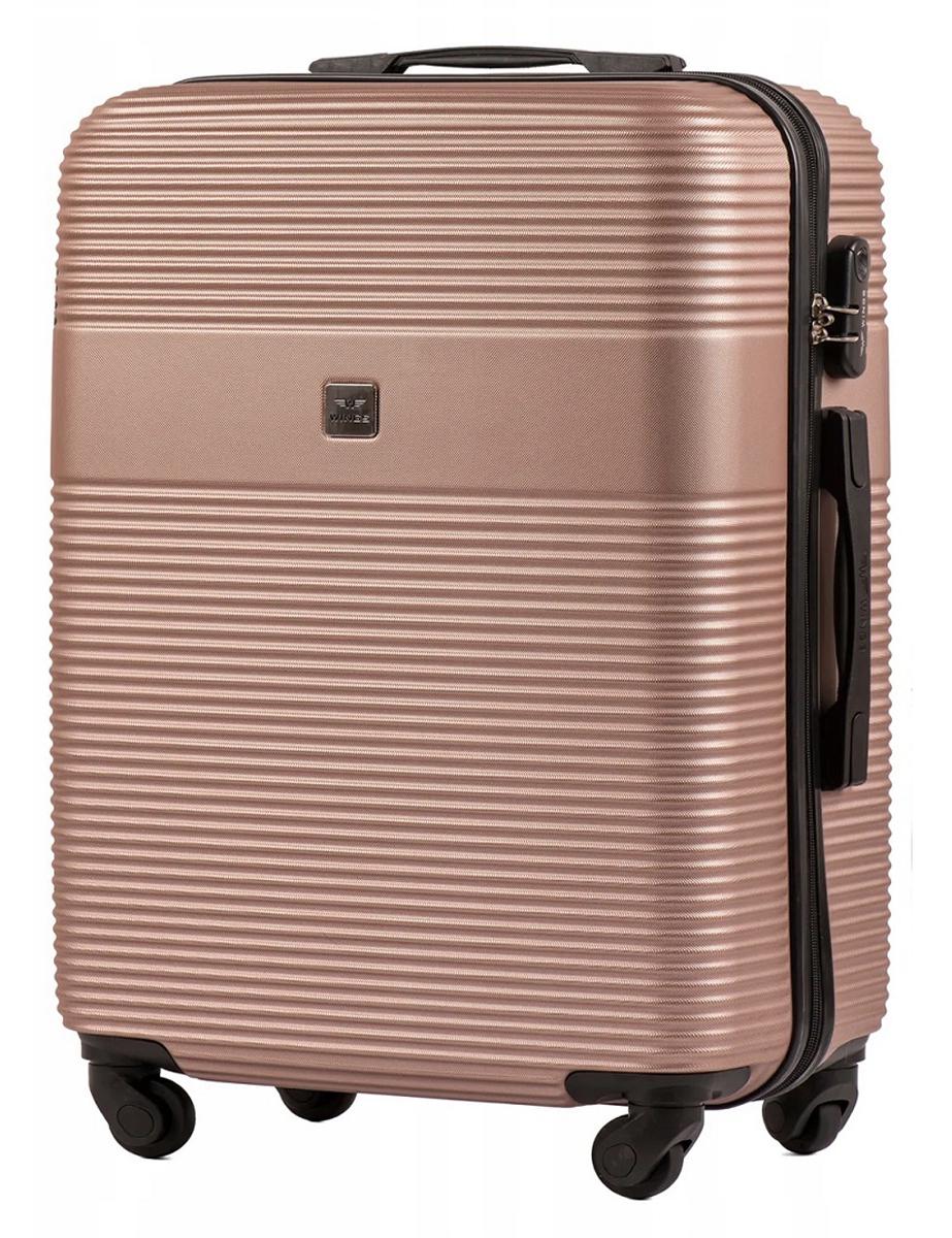 Чемодан Wings 5398 маленький пластиковый Золотисто-розовый (Wp00575)