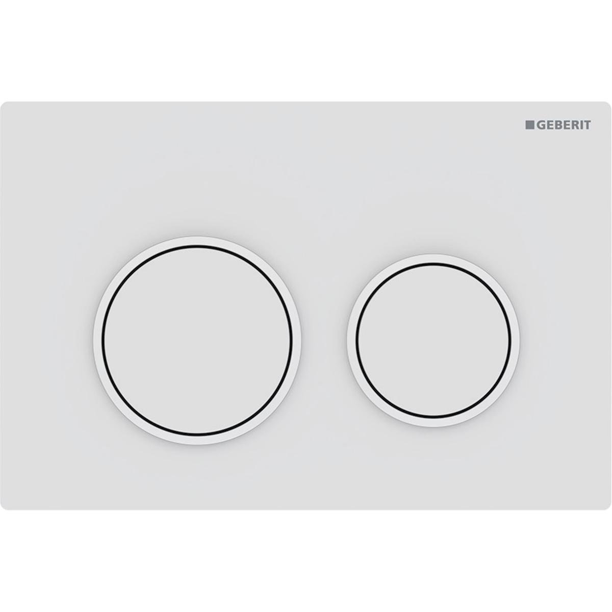 Кнопка слива для установки Geberit Omega20 115.085.01.1 матированная Белый (175273)